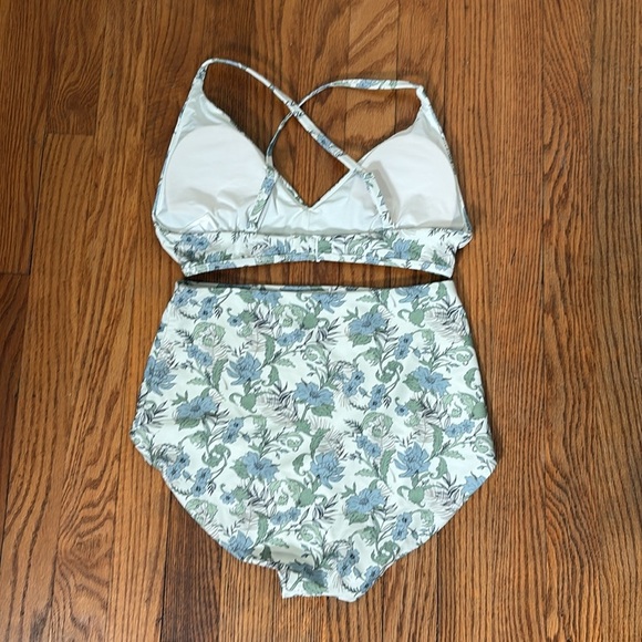 Andie bikini set Valencia top Super High Waisted Bottom Tuscan floral sz S NWOT - Picture 9 of 9